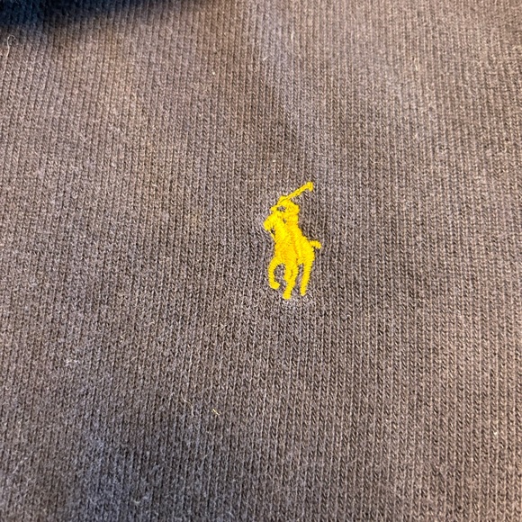 Vintage Polo Ralph Lauren 1/4 zip knit pullover Navy XL - Picture 3 of 6